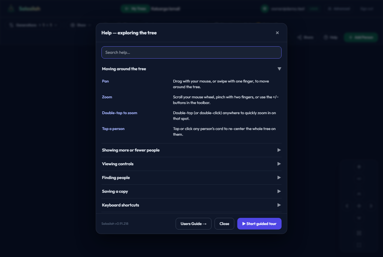 Undo merge list panel