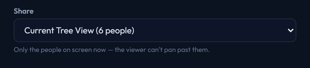 The scope selector set to Current Tree View